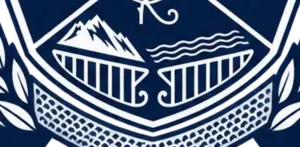 Classical columns detail from the Society of Thinkers seal